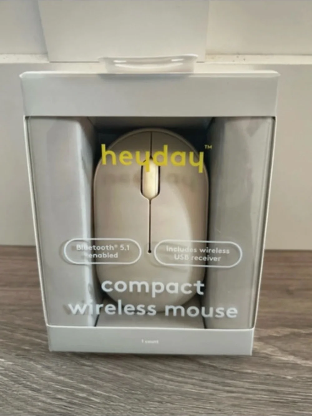 heyday Compact Wireless Mouse - Cream